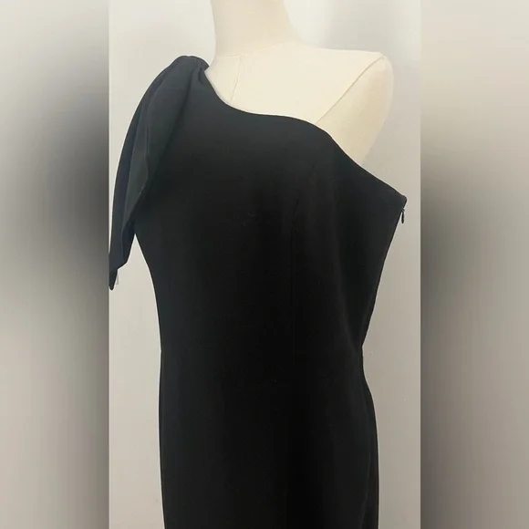 Dress the Population Tiffany One-Shoulder Midi Dress Black Size XL - Picture 10 of 14